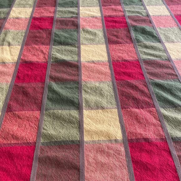 Avon Home Fashions Plaid Tablecloth Rectangle Autumn Fall Thanksgiving 20224 - Picture 4 of 8